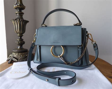 chloe mini faye|CHLOE Calfskin Mini Faye Day Shoulder Bag Washed Blue .